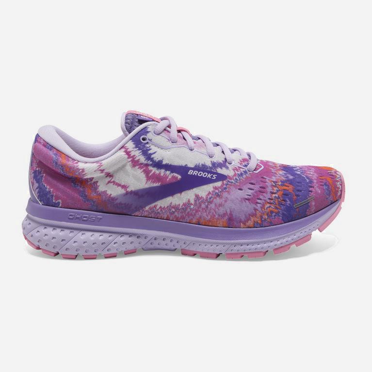 Brooks Women's Ghost 13 Road Running Shoes Singapore - Lilac/Pink/Purple (43702-TSMJ)